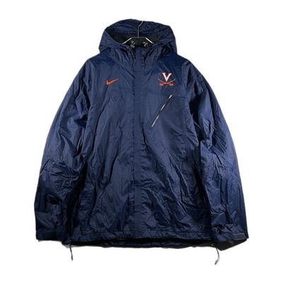 Nike Storm-Fit 5 Virginia Cavaliers NCAA Full-Zip Rain Hood Jacket Navy (Large)