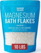 Magnesium Flakes for Bath - Magnesium Chloride Flakes - Dead Sea Salts for So...