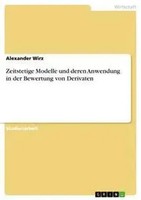 Alexander Wirz | Zeitstetige Modelle Und Deren Anwendung In Der Bewertung Von...