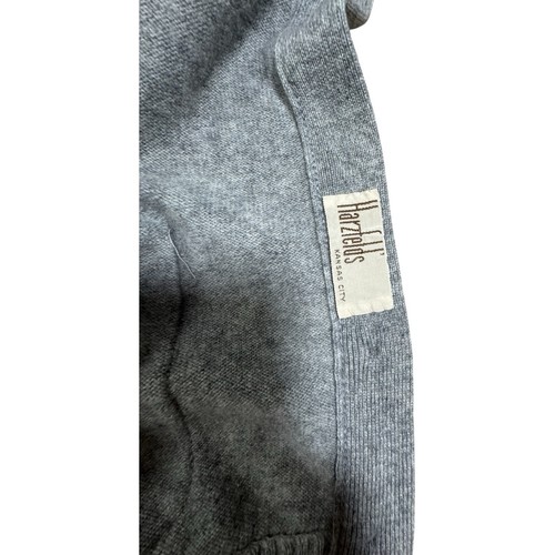 Vintage Dalton 100% Virgin Cashmere Damen Grau Strickjacke Langarm Pullover 38 - Bild 8 von 8