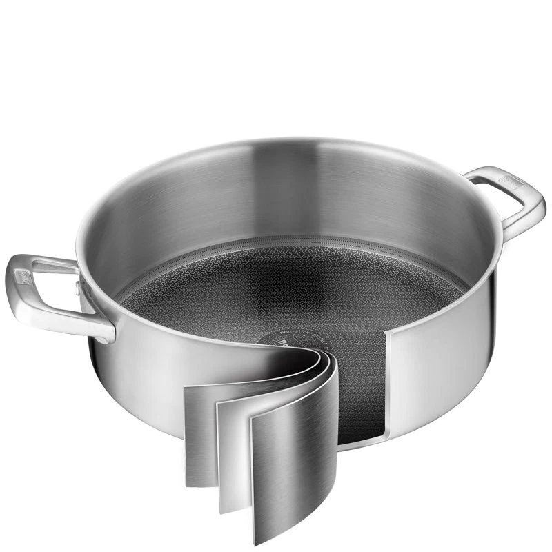 Berndes, Tricion Resist, Casseruola Manico Lungo 16cm + Coperchio, Acciaio - Immagine 3 di 3