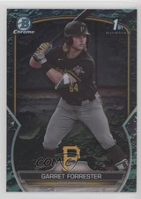 2023 Bowman Draft Chrome Aqua Lunar Crater Refractor /125 Garret Forrester 0rd2