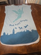 Peter Pan Tinker Bell Disney M L SLEEPWEAR PAJAMA NIGHT DRESS Sleep Shirt Med Lg