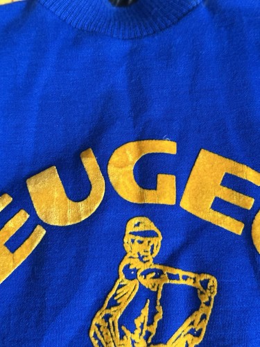 Vintage 80s Tricot du Rocher Peugeot CPX Team Acrylic Sweatshirt - Size 16 - Picture 14 of 18