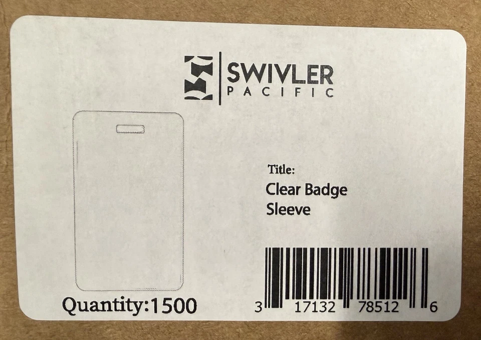 Clear Plastic ID Badge Holder / Sleeve Top-load, Card Holder (lot Of 2500) - Image 4 of 4