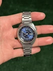 Vintage Seiko 7006-6039 World Timer Steel Blue Dial Automatic Men's Watch