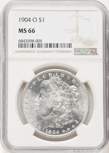 1904 O Morgan Silver Dollar - NGC MS 66