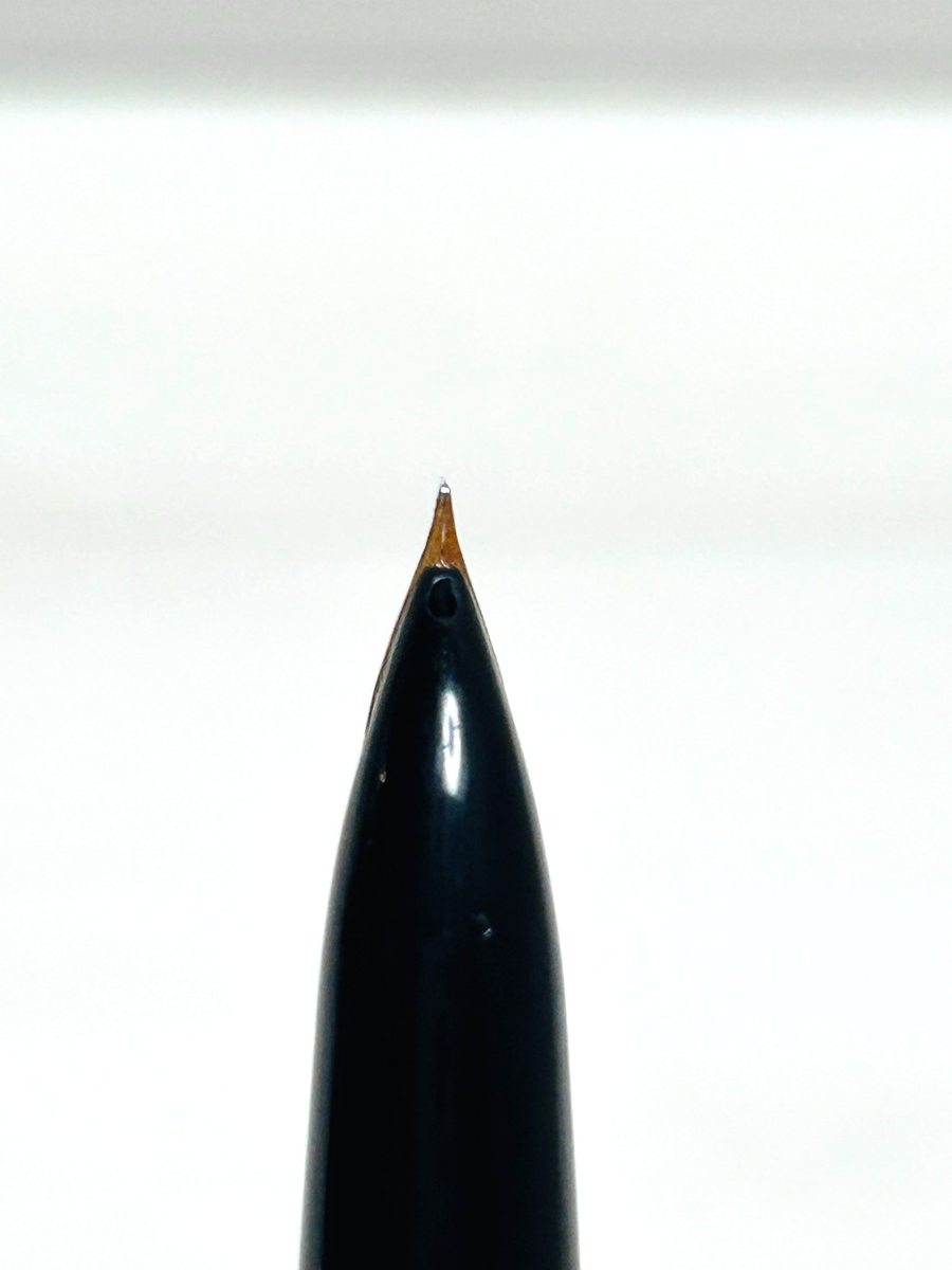 Pilot Elite Short Black Fountain Pen 18K-750 EF Nib Vintage Rare