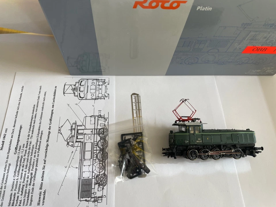 Schwaiger/Roco ÖBB Elektrolok Reihe 1062, 1062.07, Epoche 3/4, Handarbeitsmodell