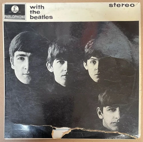 THE BEATLES WITH THE BEATLES STEREO UK 1ST ISSUE 1963 PARLOPHONE PCS3045 VG+/G