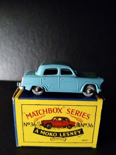 Matchbox #36A Austin A50 1957 Metal Wheels, In Original B2 Box - Picture 3 of 13