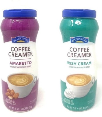 Hill Country Fare Amaretto Amd Irish Cream Creamer. One Of Each. 