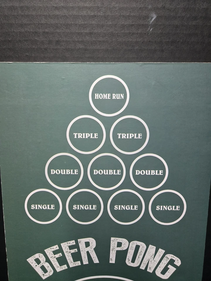 The Beer Pong Champions Court Club Baseball Drinking Game Board - Image 2 of 4