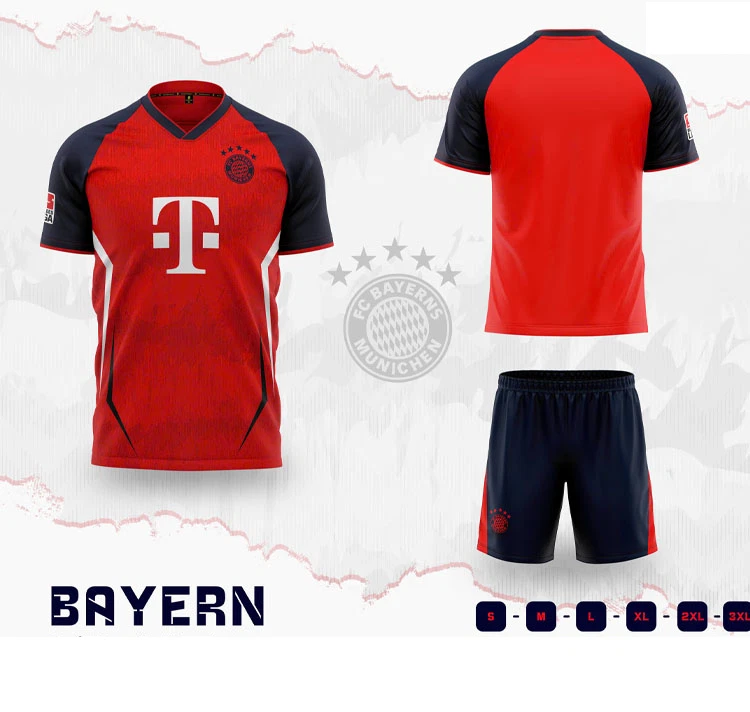 ウェア  FC Bayern Munich Jersey M Bayern Munich 7 Size International Club Soccer Fan Jerseys for