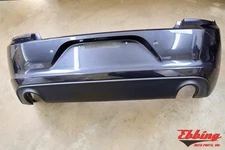 Rear Bumper Dual Round Exhaust Cutouts W Sensors Fits 15-20 Dodge Charger 691586