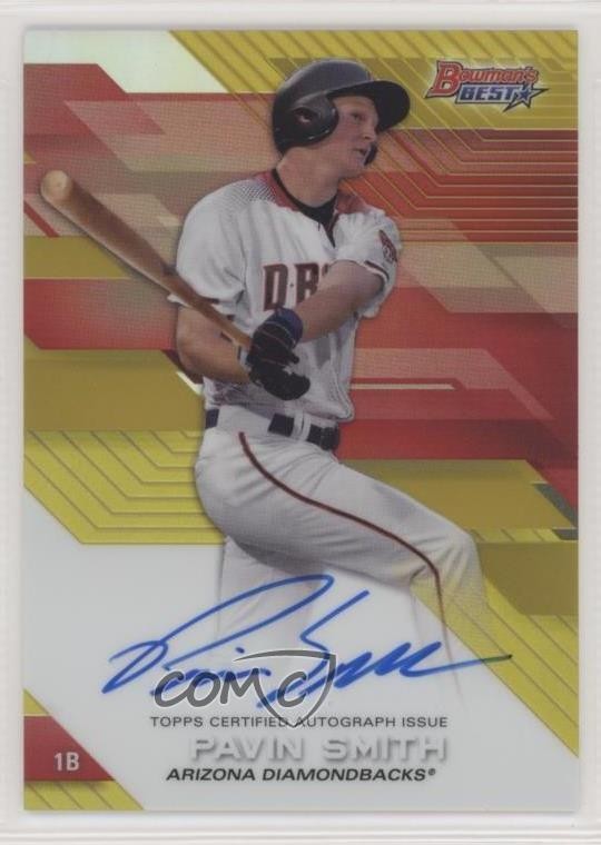 2017 Bowman's Best of 2017 Gold Refractor 31/50 Pavin Smith #B17-PS Auto d0g