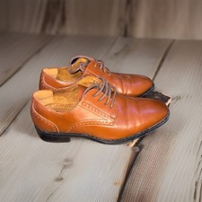 Boys Church Shoes 12 Brown Leather Dress Shoes