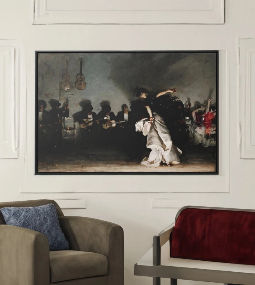 El Jaleo by John Singer Sargent Canvas/Poster Wall Art - Spanish Painting Print - Image 2 of 2