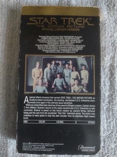 Star Trek The Motion Picture Special Longer Version VHS - Picture 2 of 4