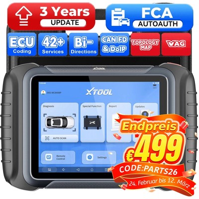 XTOOL D8S Profi KFZ OBD2 Diagnosegerät FehlerAuslesegerät ALLE System ECU Coding