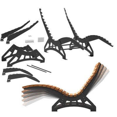 Gartenliege  Sonnenliege Wellnessliege LOUNGER Stahl Edelstahl Bausatz SOTECH