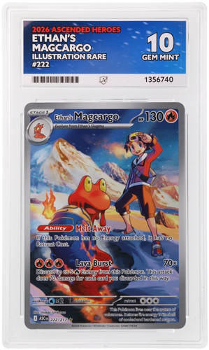 Ethan's Magcargo graded ACE 10 for sale on eBay