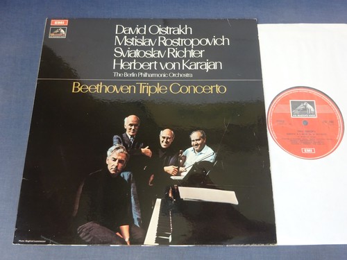 BEETHOVEN - TRIPLE CONCERTO LP, Richter, Oistrakh, Rostropovich, EMI ASD 2582