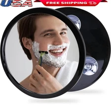 Fogless Shower Mirror Shaving Makeup Suction Cups Portable Shatterproof Kids安全