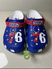 NWT Crocs NBA Philadelphia 76ers Classic Clog...