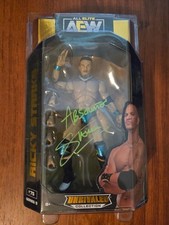 AEW Ricky Starks Unrivaled Series 9 Signed Autographed Figure W/ COA JSA