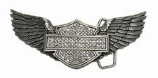 Harley Davidson Rhinestone Bar  Logo Women  s Belt Buckle Wings 2014