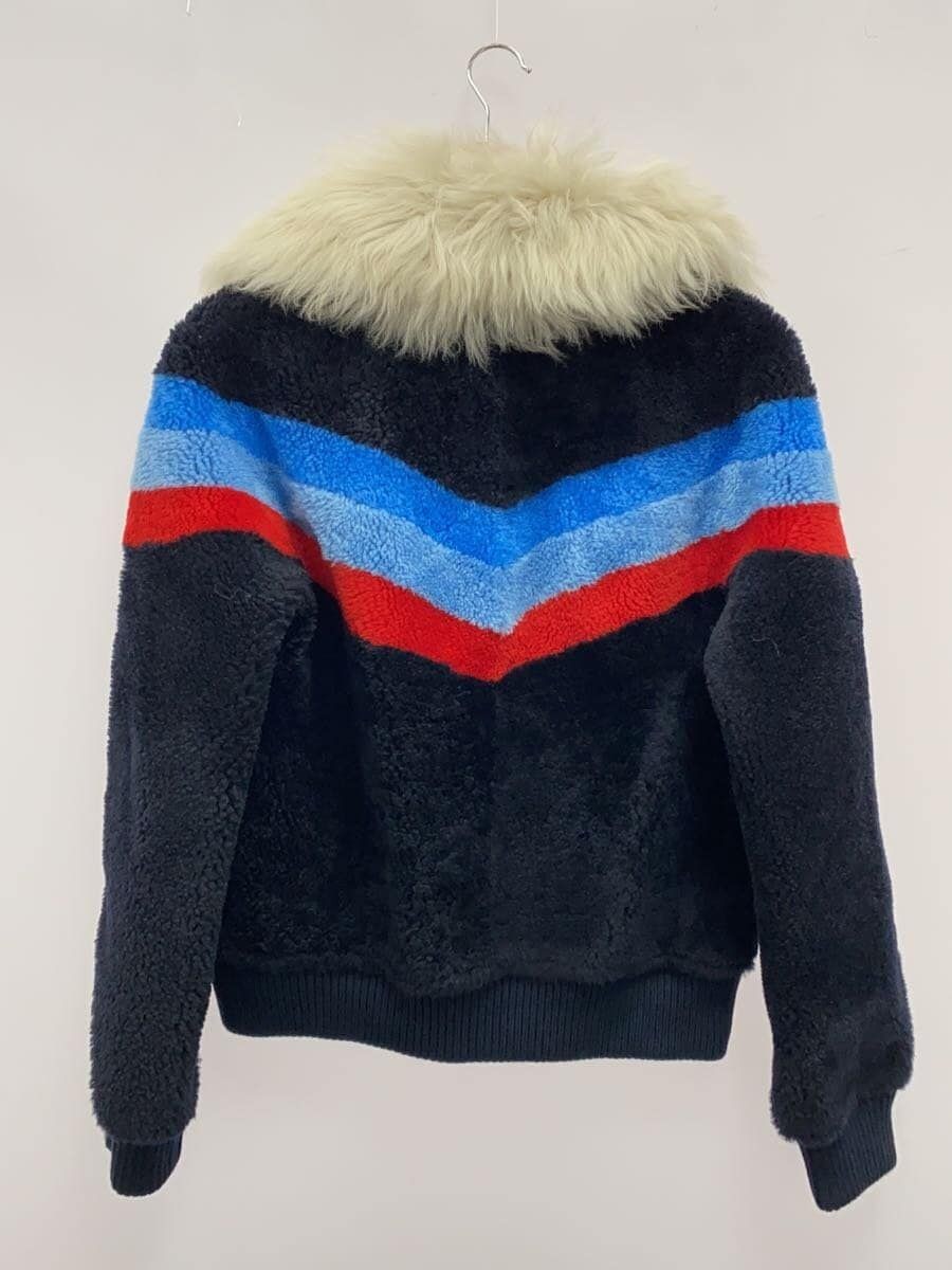 ALTRA Giacca Coach Altro Mouton Pelle Lana di Agnello M Navy Usata