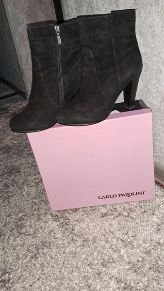 Women Carlo Pazolini Boots Black Suede 40