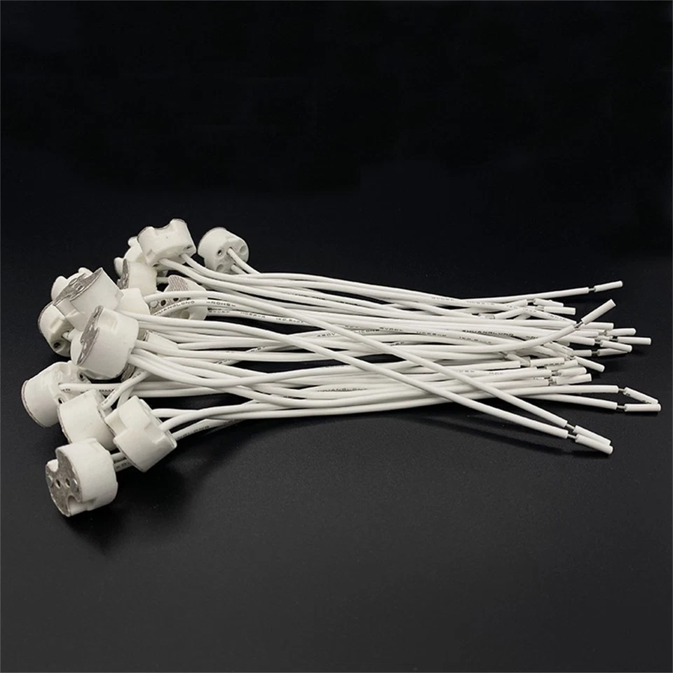 5pcs Socket Base Plug G5.3/MR16/GU10 Led Lamp Holder Bulb Base With Wire - Image 4 of 4