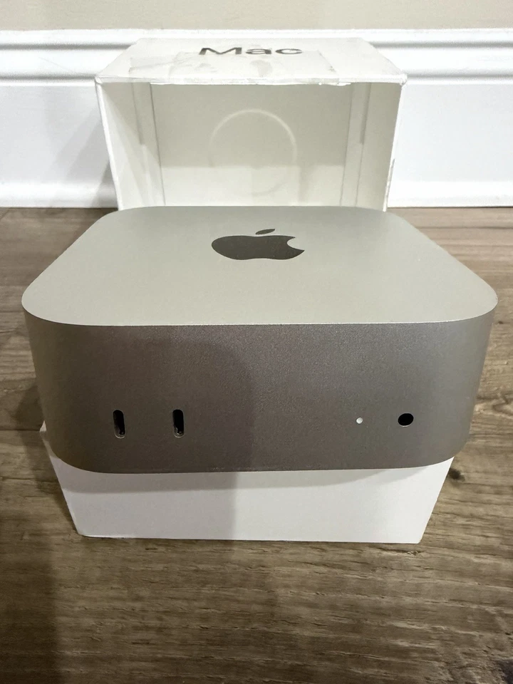 Apple MAC Mini M4 2024 Model A3238, 10C CPU/10C GPU/24GB/512GB Silver Near Mint - Image 2 of 4
