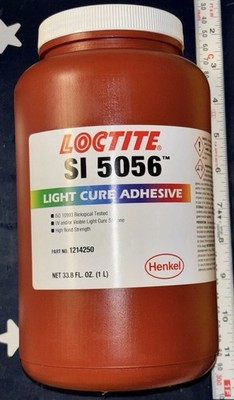 Loctite SI 5056 Light Cure Adhesive 1 Liter (33.8 FL. OZ.)  1214250   ONE BOTTLE