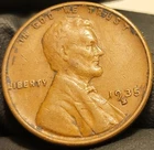 1935 S 1C BN Lincoln Wheat Penny Cent! Good Condition