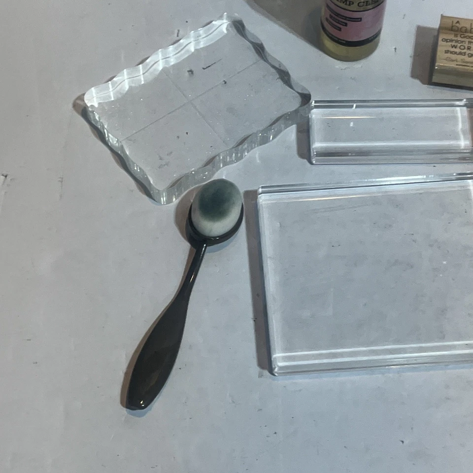 Lote de 9 tamaños de montaje estampación de bloques transparentes de goma Foto 2 de 4