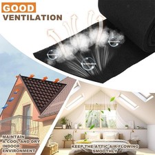 Activated Carbon Ridge Vent Mesh Roll Weather Resistant Roof Exhaust Airflow