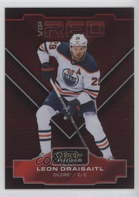 2022 O-Pee-Chee Platinum VIP Red Achievement 41/50 Leon Draisaitl #VIPRA-LD 5w0