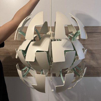 Ikea PS 2014 Star Wars Decken Lampe Leuchte Weiß Grün/Mint 35cm