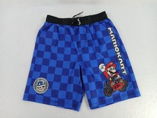 Mario Kart - Boys Swim Trunks - Size 10/12 - Mario  Blue Shell - Good Condition
