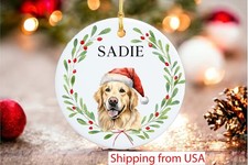 Golden Retriever Ornament - Dog Christmas Ornament