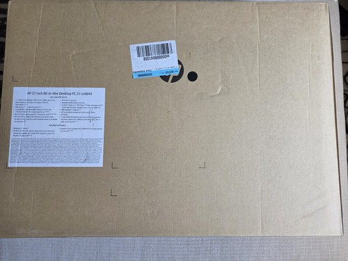 HP 27" Touchscreen AIO Desktop, AMD Ryzen 7 7730U, 32GB RAM, 1TB SSD, Black NEW! - Picture 1 of 8