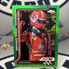 Charles Leclerc 2025 Topps Chrome F1 #111 Grand Prix Winner Green Refractor /99
