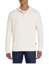 Gap Men's Henley Hoodie Size Medium Cream