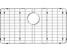 Stainless Steel Single Sink Grid Corner Radius 3/8",Hole Cover 28-3/8"x 14-3/16