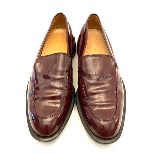 TOD'S Burgundy Wine Patent Leather Loafers Women’s Size 9/9.5 Italian 39.5 - Picture 4 of 12