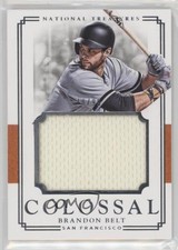 2017 Panini National Treasures Colossal Materials 18/99 Brandon Belt #CM-BR 1h5