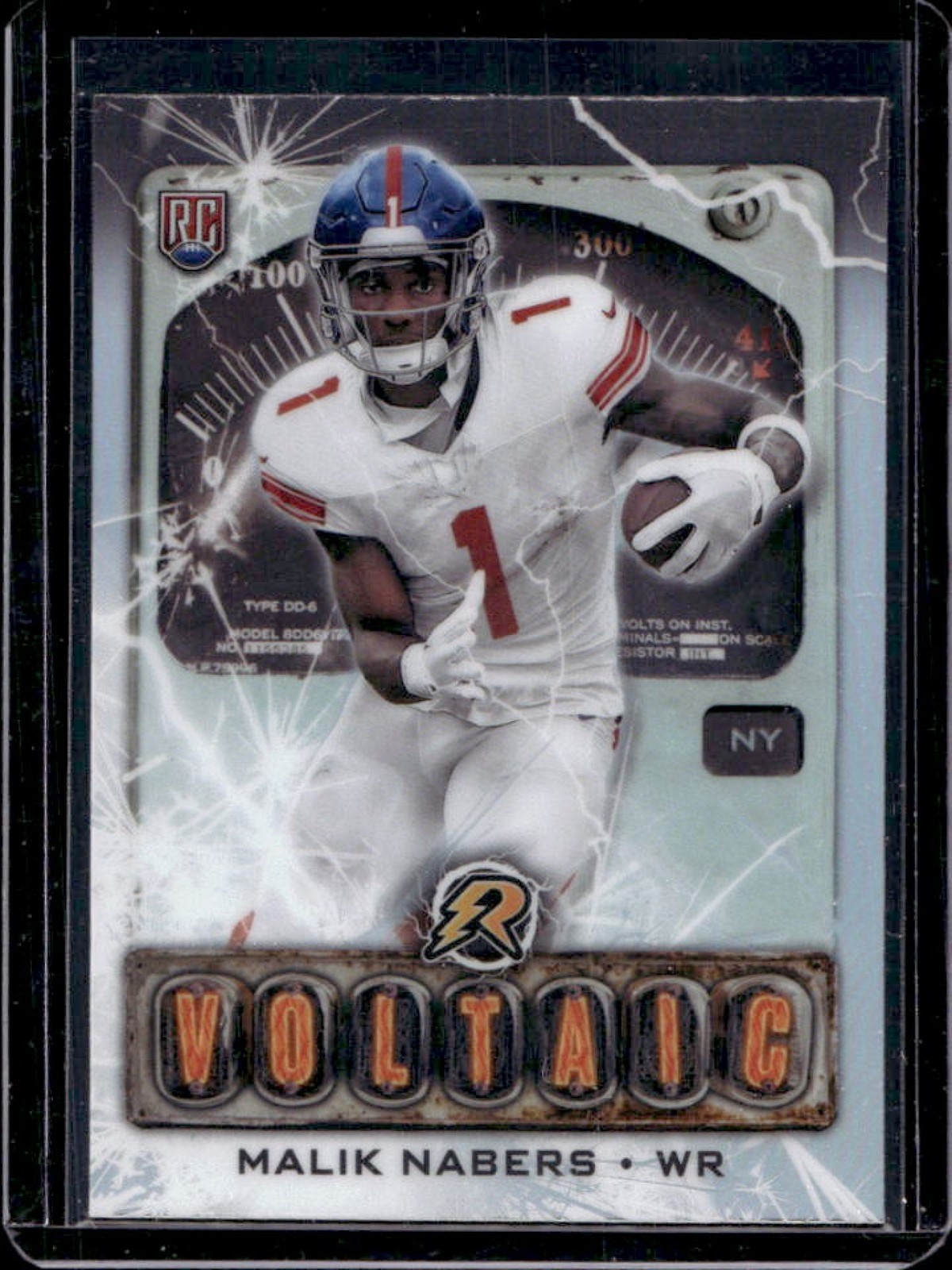 2024 Topps Resurgence Malik Nabers Voltaic RC Refractor Rookie #V-6 Giants